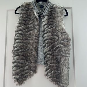 Faux fur vest